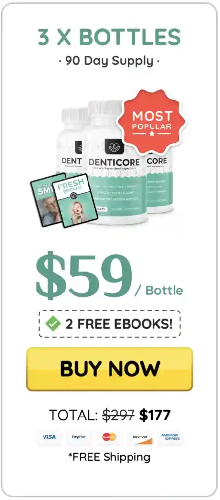 denticore 3 bottle price